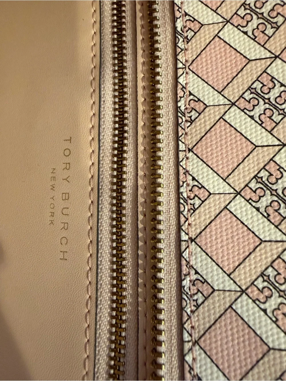 Tory Burch Purse in Light Pink Patterned Design